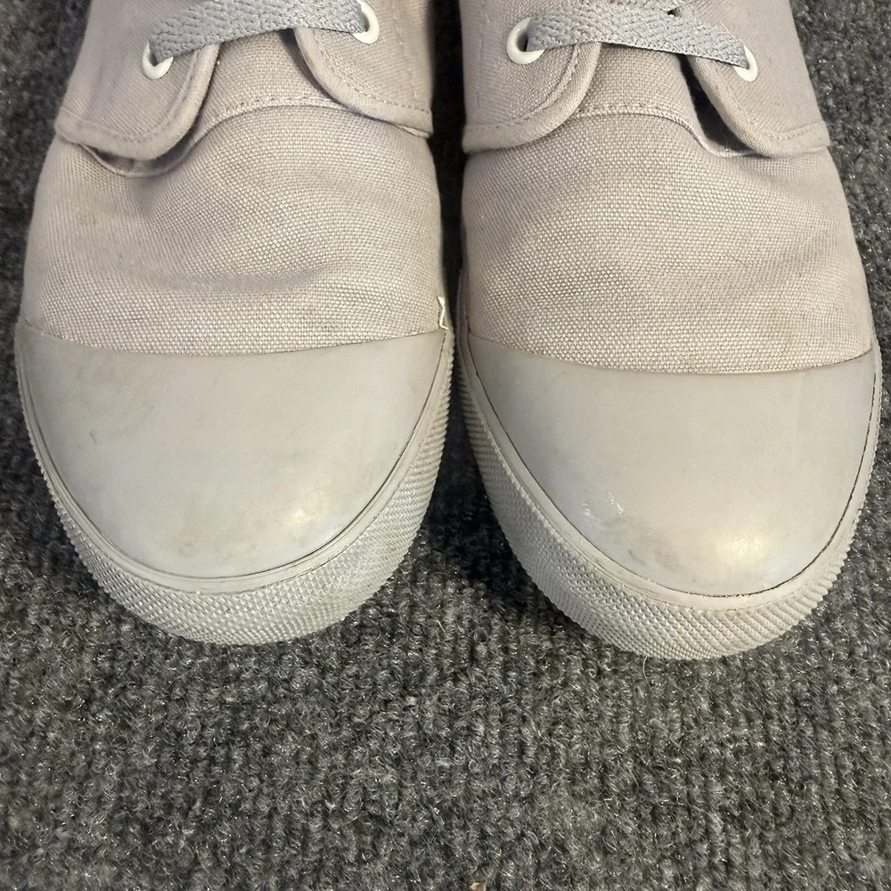 BANGS Gray Canvas High Top Sneakers Moon Forest Embroidered Women's 9.5